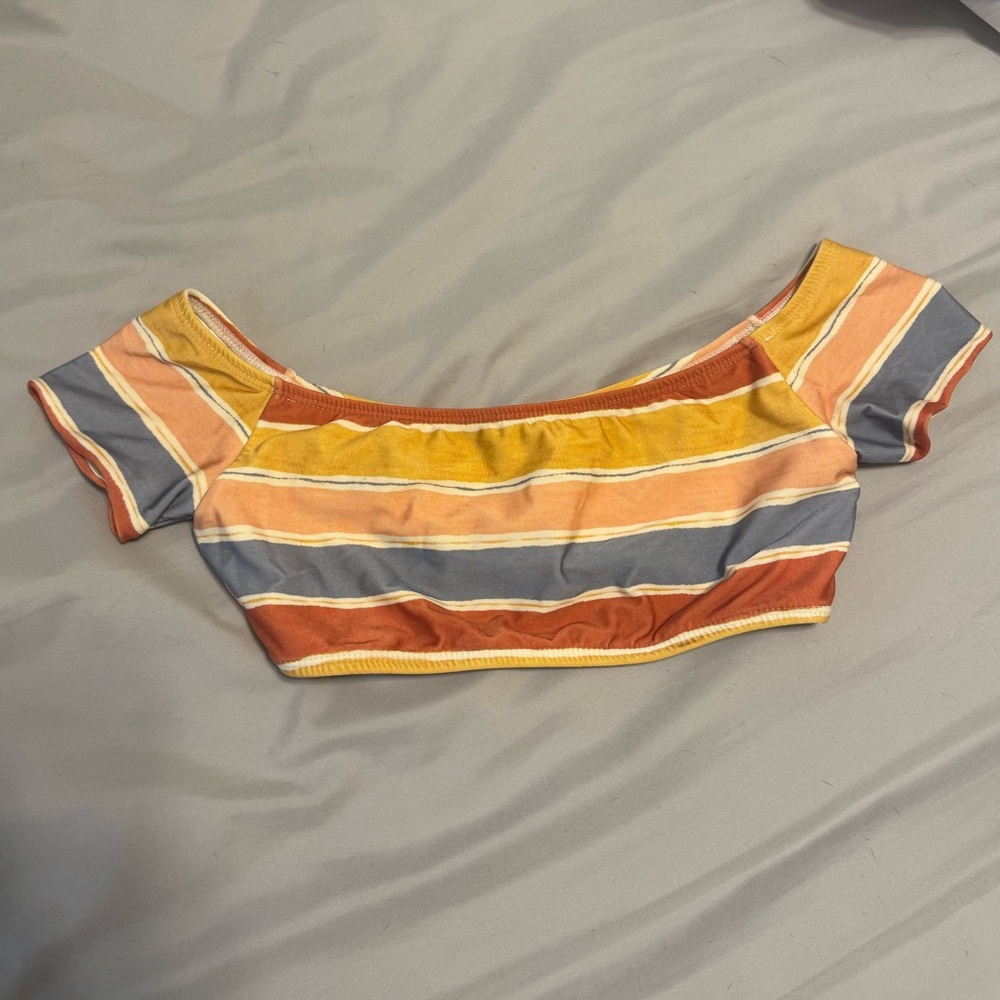VIX swim off shoulder top in multi